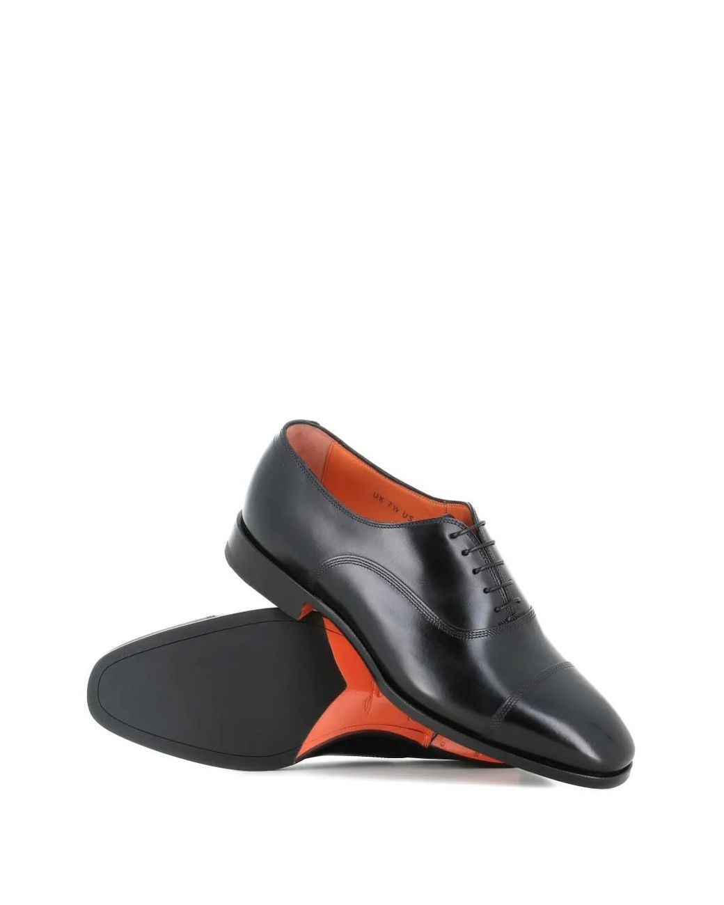 Santoni Gray Cap-Toe Lace-Up Oxford Shoes for men