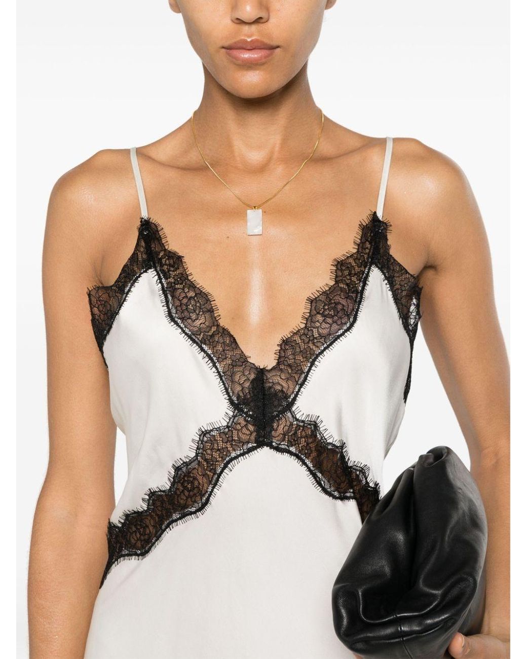 Herskind Jonathan Lace-trim Dress in White | Lyst