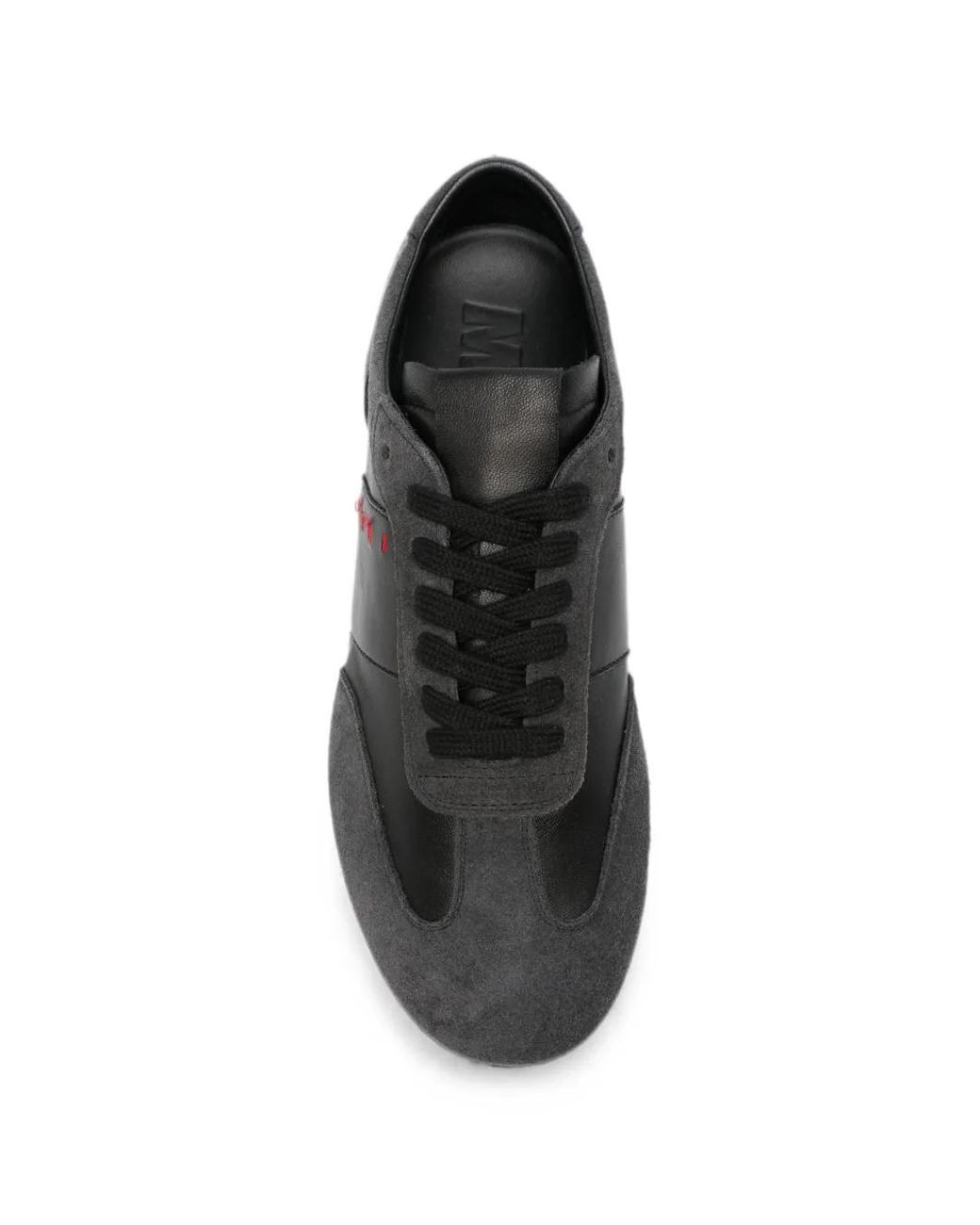 Marni Black Logo-Embroidered Panelled Sneakers