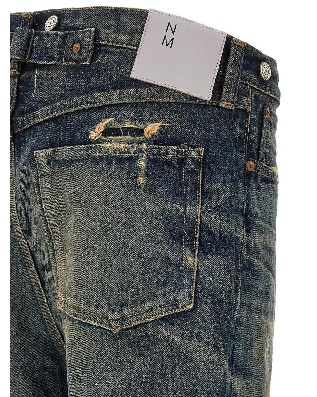 Vaqueros New Manual Custom Junya Watanabe de hombre de color Gray