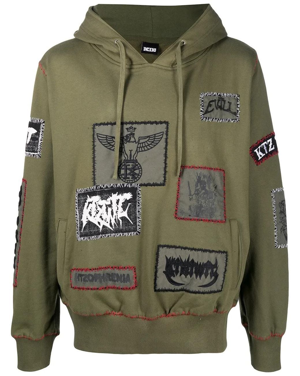 KTZ Green Kapuzenpullover Mit Patch-Detail