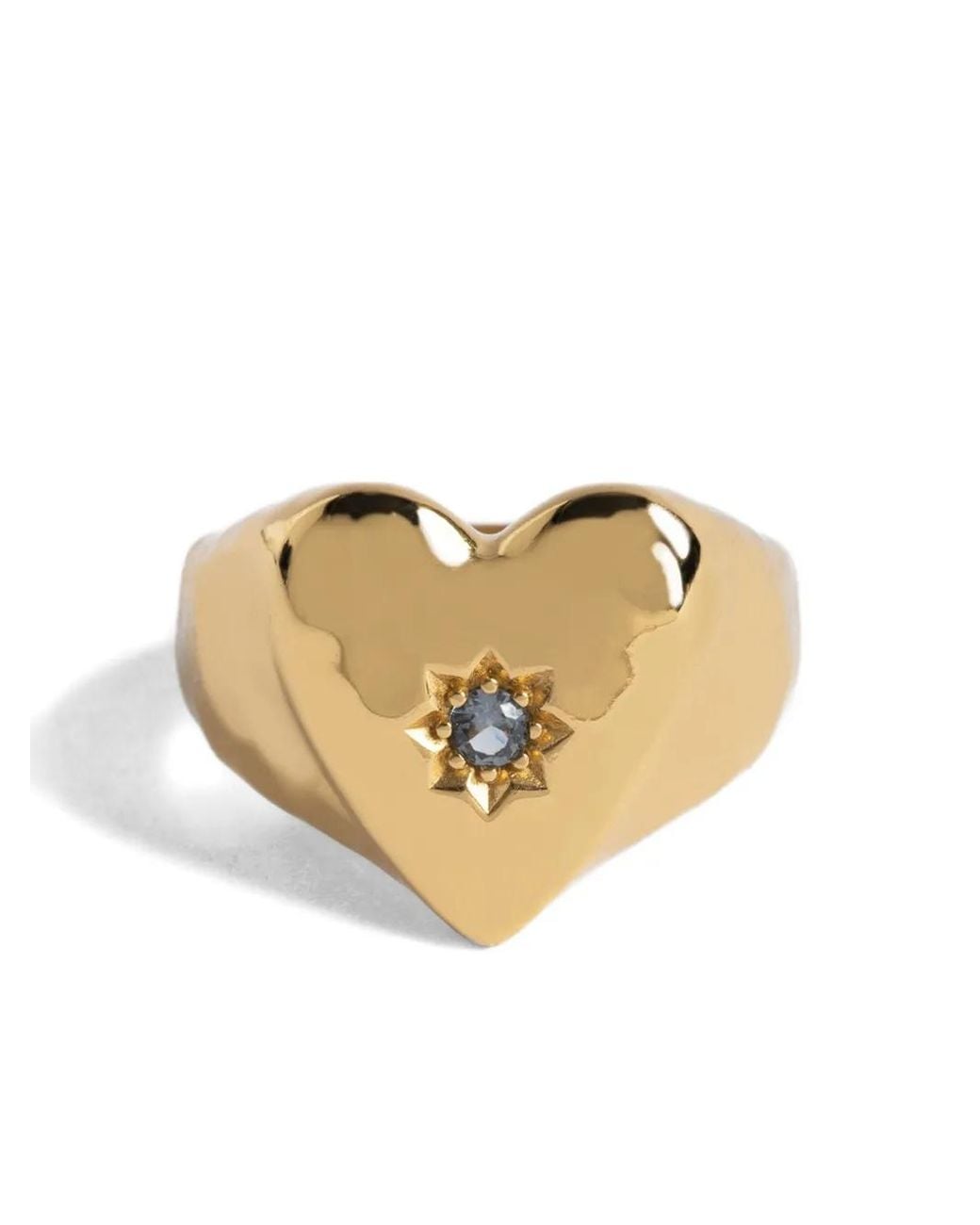 Zadig & Voltaire Metallic Heartbreaker Strass Ring