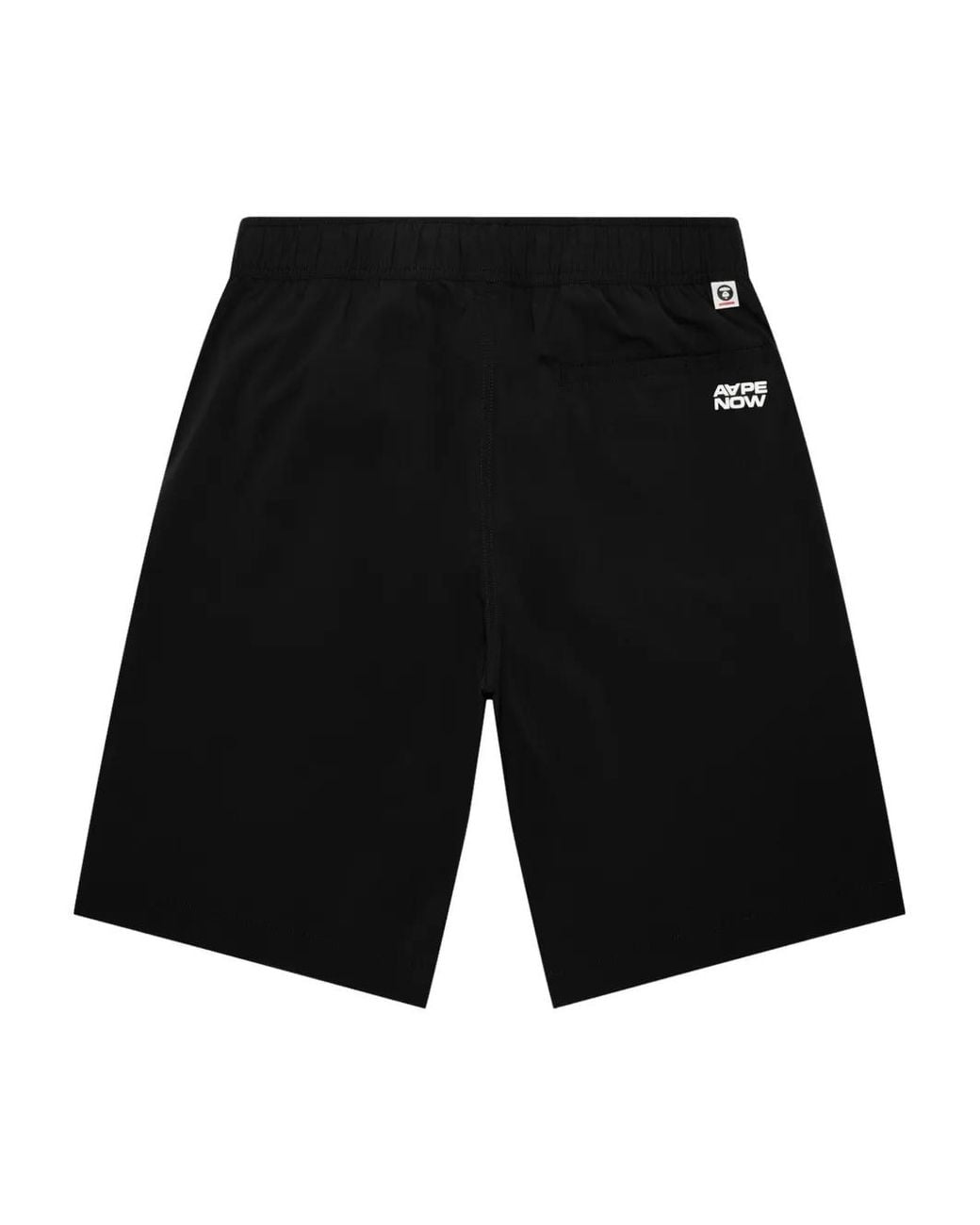 Aape By A Bathing Ape Black Logo-Patch Bermuda Shorts for men