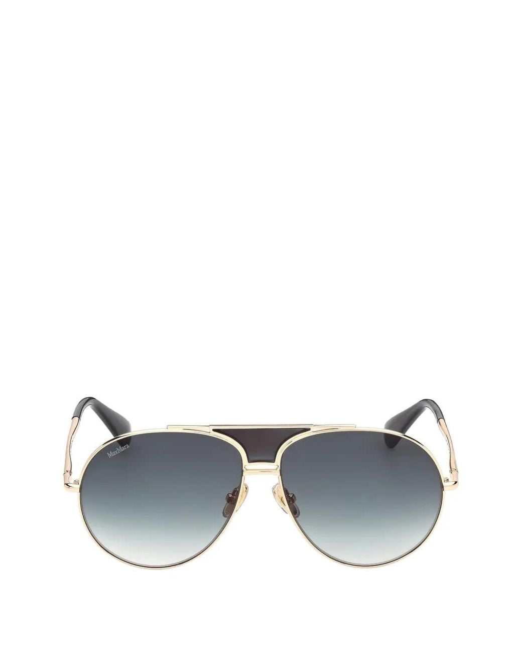 Max Mara Eyewear Blue Pilot-Frame Sunglasses
