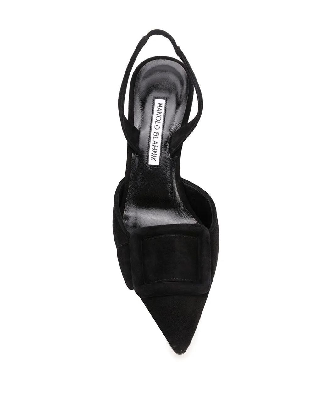 Manolo Blahnik Black Suede Maysli Pumps