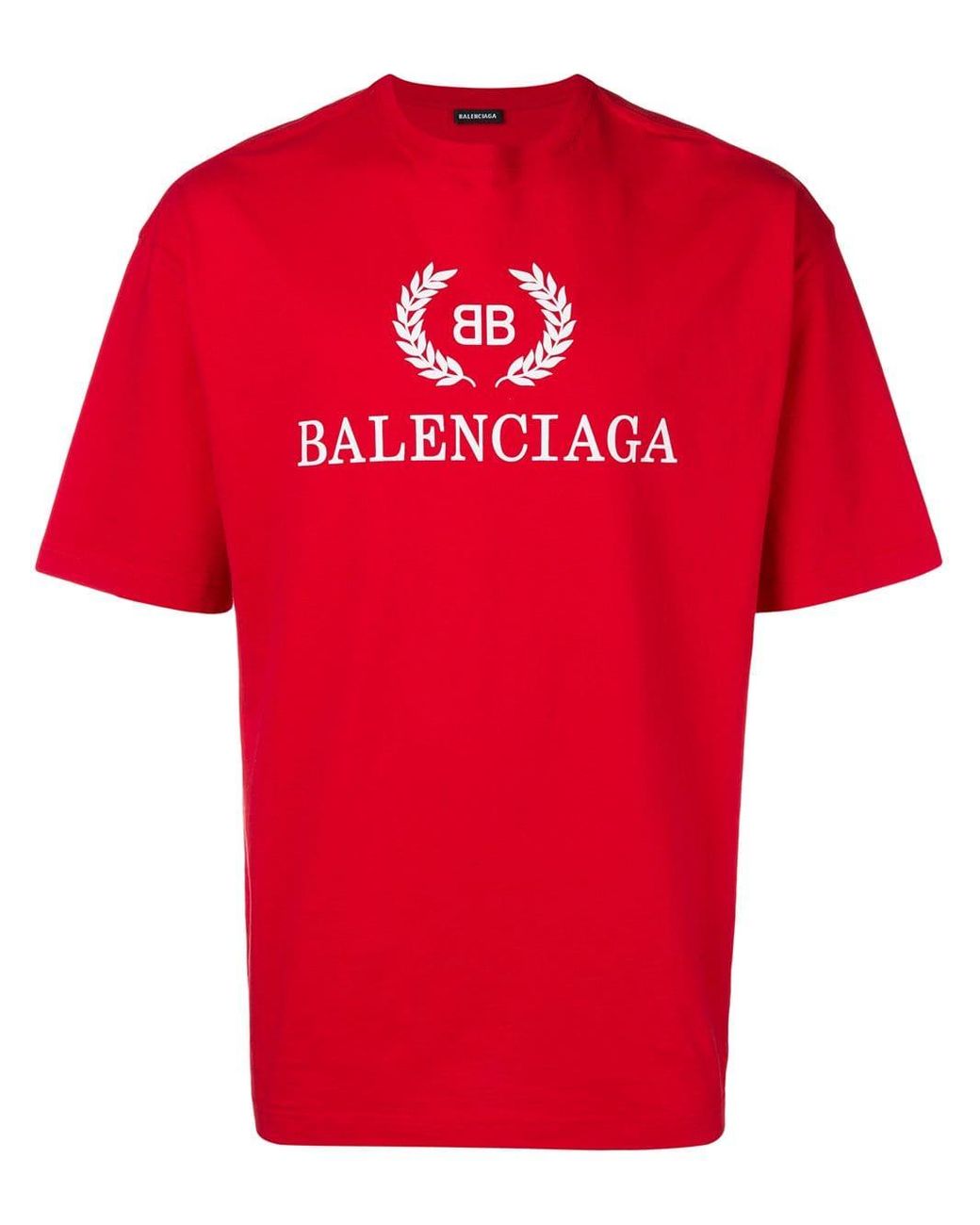 Camiseta con logo Balenciaga de hombre de color Rojo | Lyst