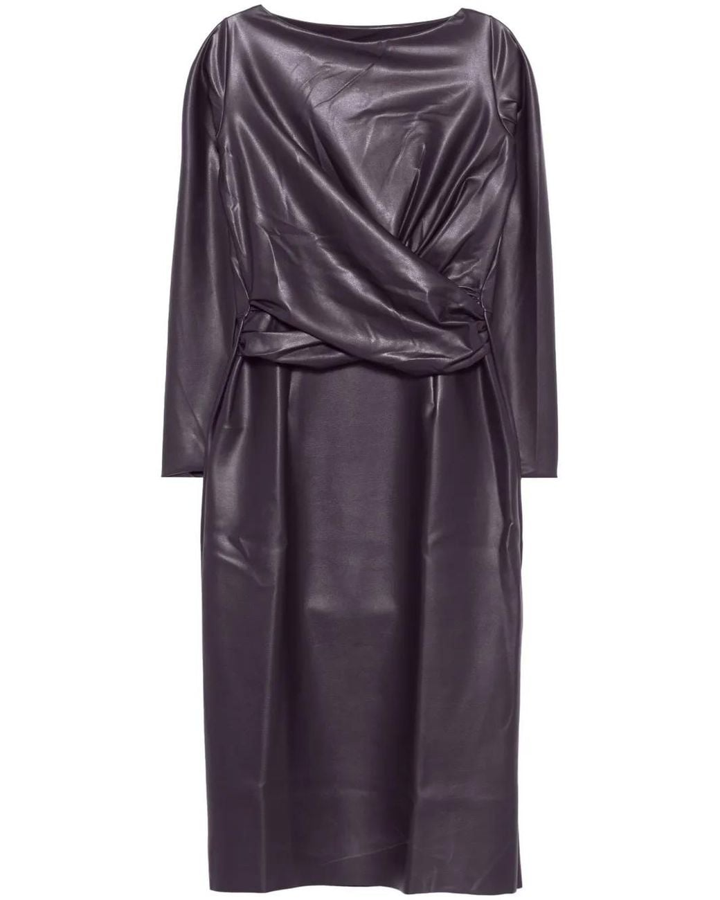 La Petite Robe Di Chiara Boni Purple Camelia Midi Dress