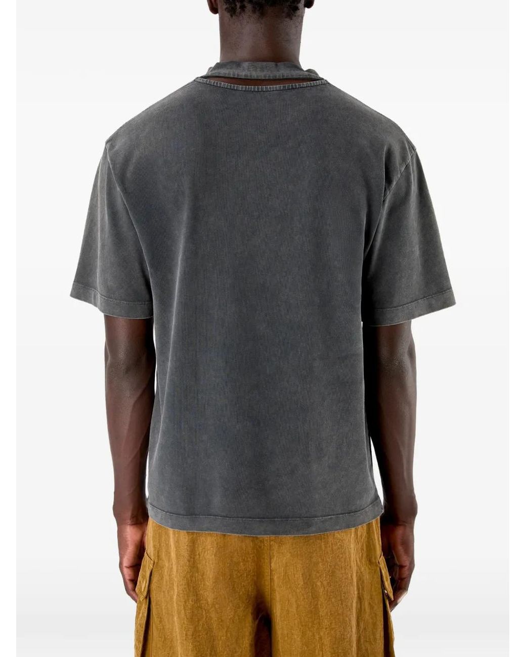 CAMPERLAB Gray Graphic-Print T-Shirt