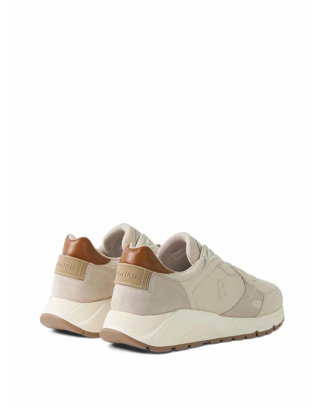 Bogner White Baltimore Panelled Leather Sneakers for men