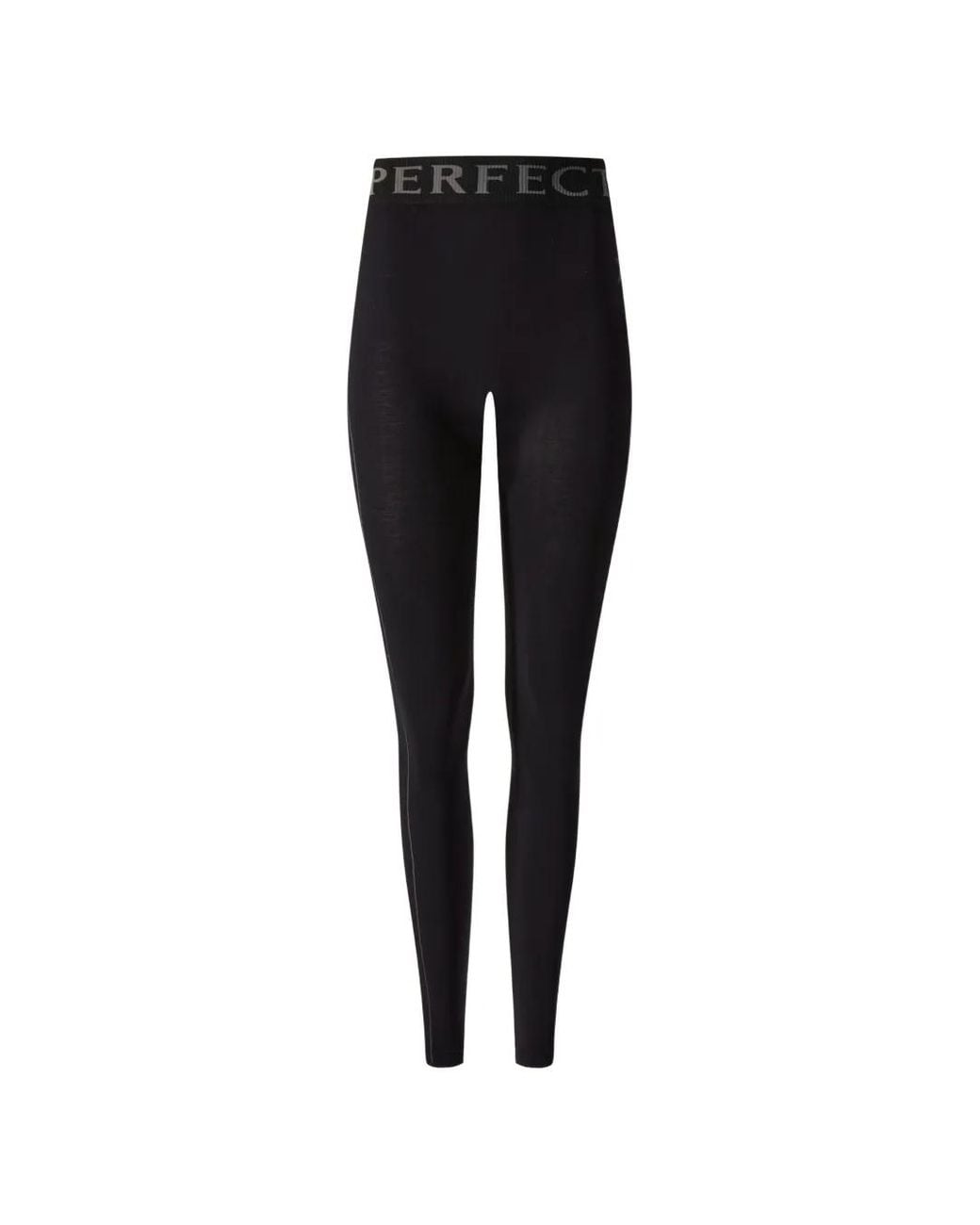 Perfect Moment Black Logo-Waistband Star-Print Trousers