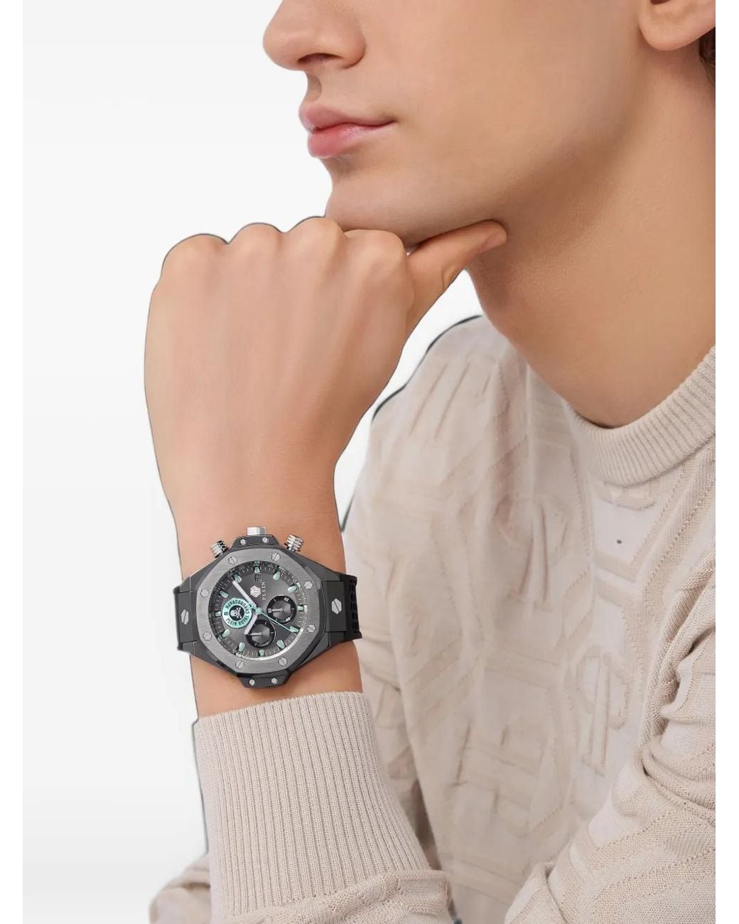 Philipp Plein White Plein Chrono Royal 46Mm Watch for men