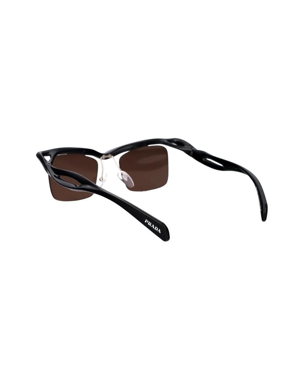 Prada Brown Square-Frame Sunglasses for men