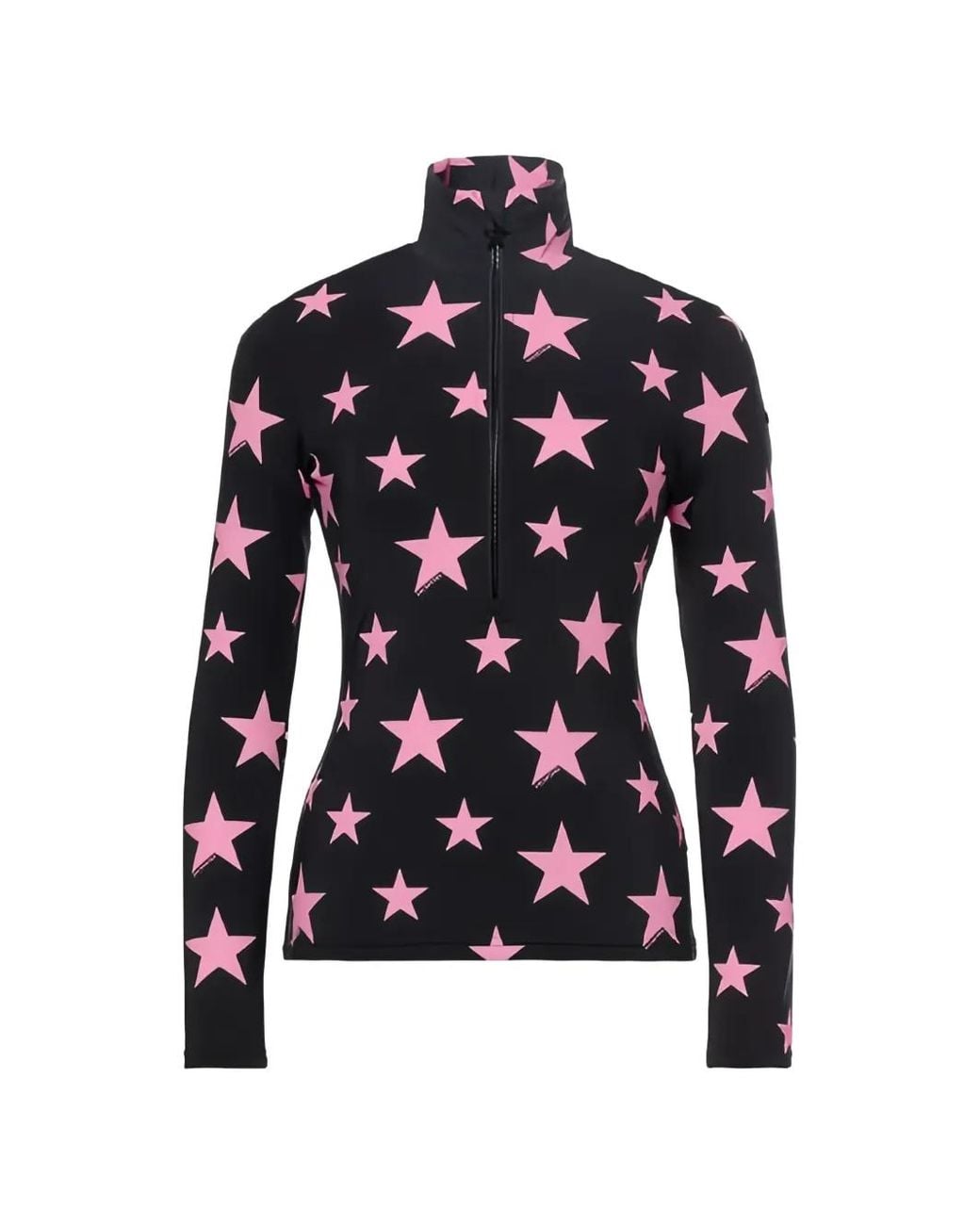 Goldbergh Blue Lunaria Star-Print Half-Zip Sweatshirt