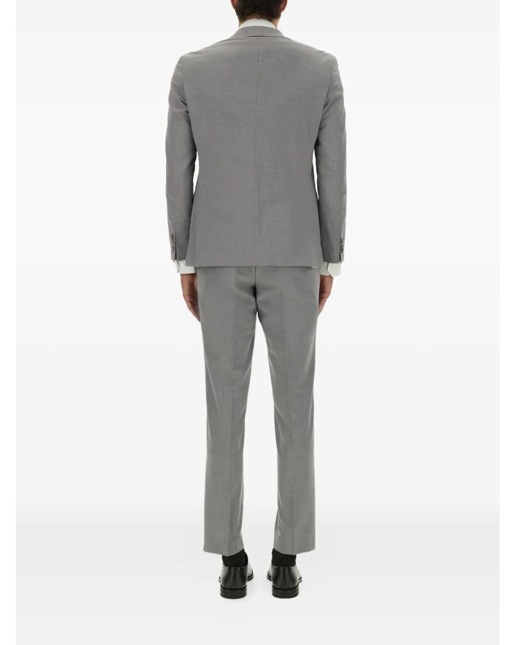 Boss Gray Buttoned Suit for men
