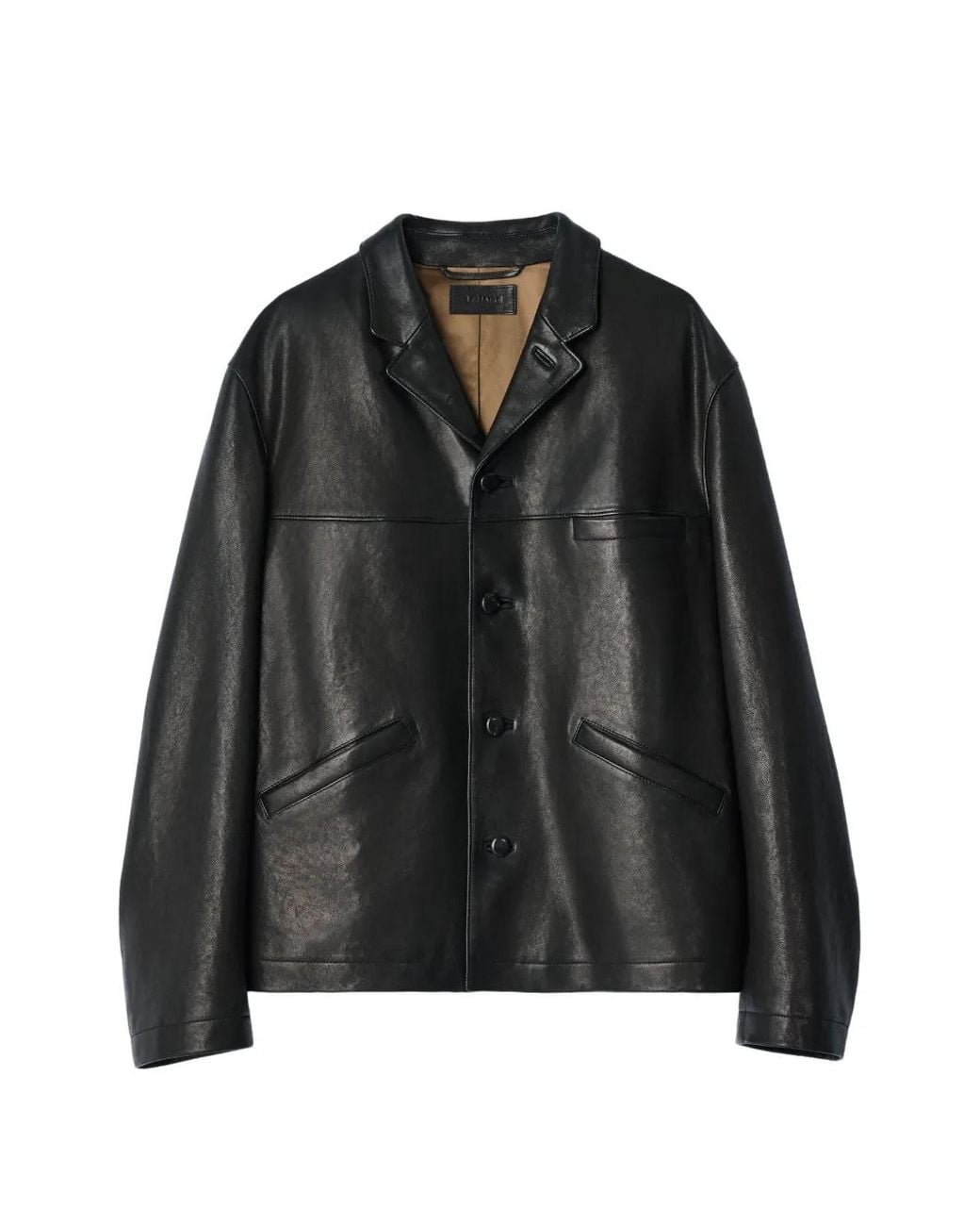 Lemaire Black Single-Breasted Jacket for men