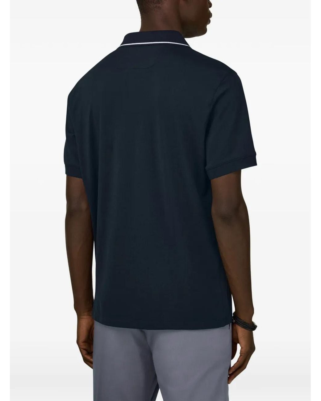 T-Shirt À Col Ouvert Boggi pour homme en coloris Blue