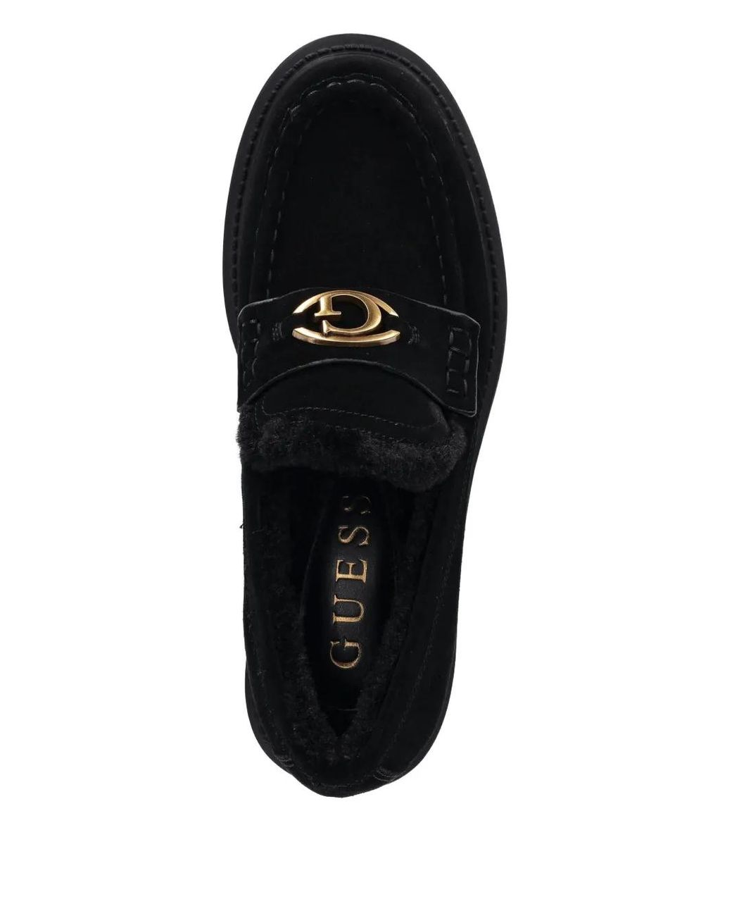 Guess Black Loafer Mit Logo