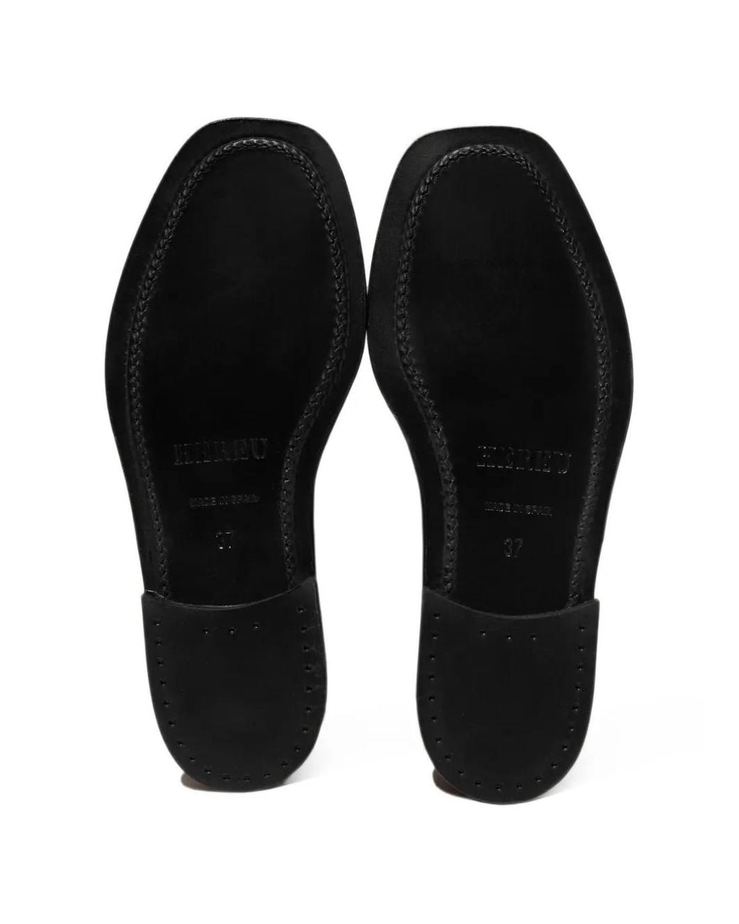 Hereu Black Marti Interwoven-Fringe Loafers