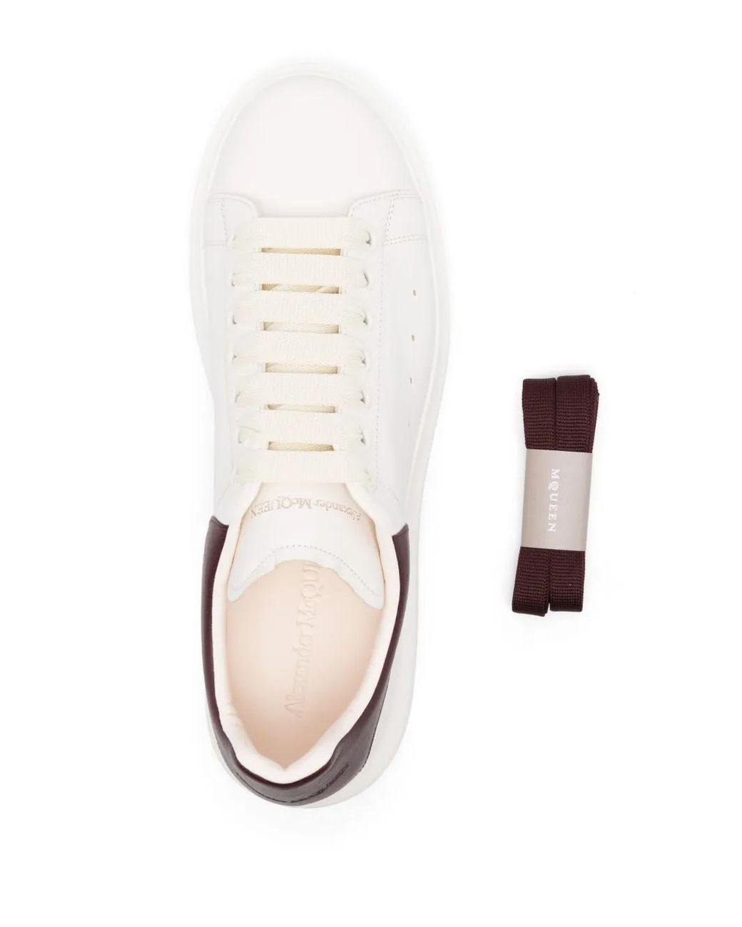 Baskets En Cuir McQueen pour homme en coloris White