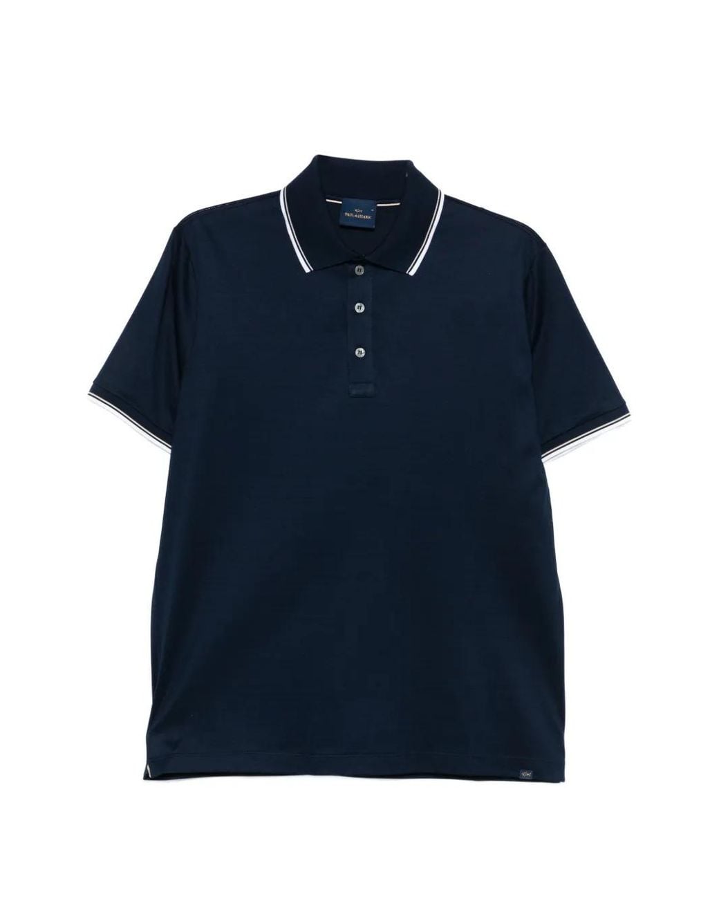 Paul & Shark Blue Trim Polo Shirt for men