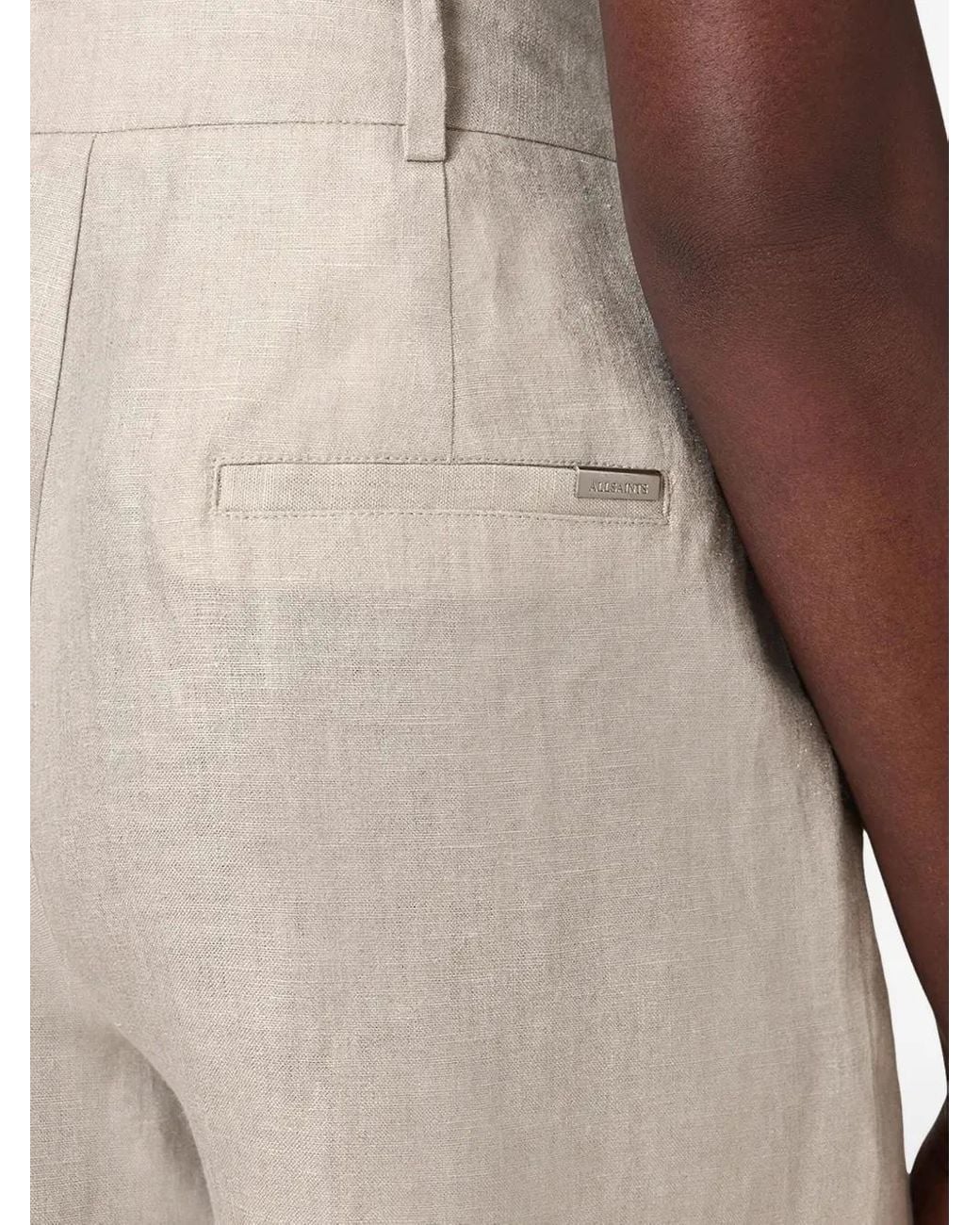 AllSaints Natural Averie Linen Shorts