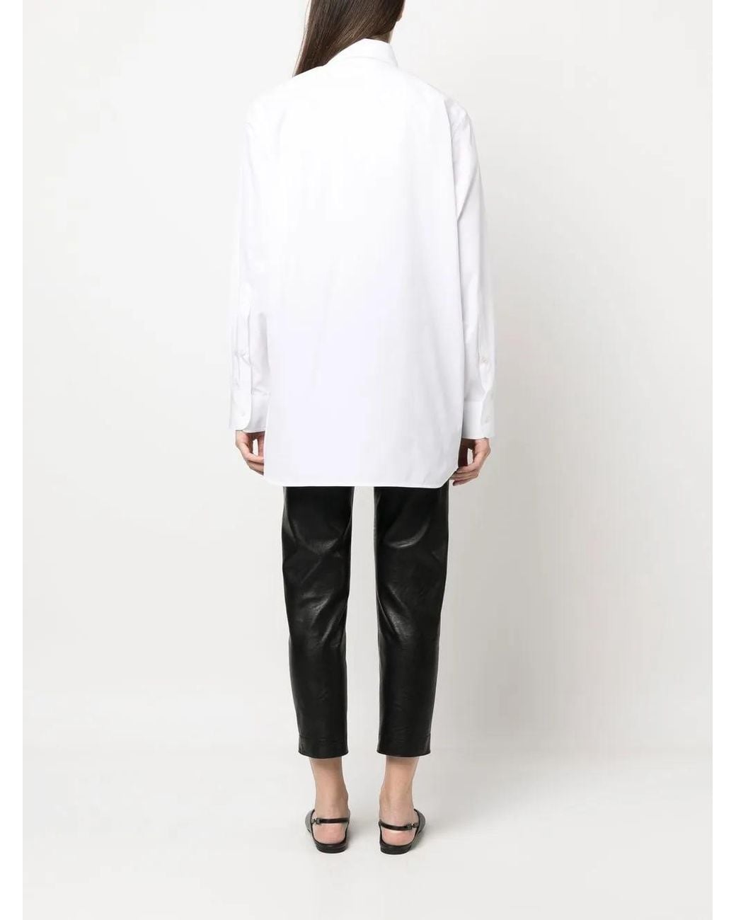 Stella McCartney White Cotton Long-Sleeve Shirt
