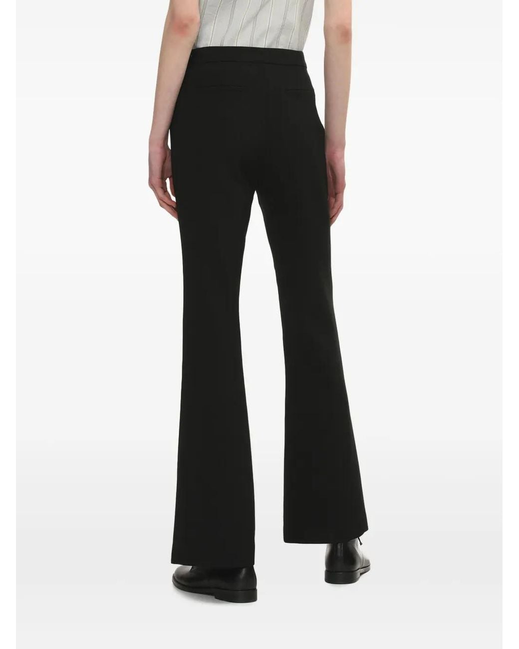 Low Classic Black Flared Trousers