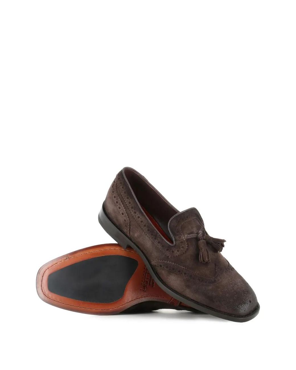 Alexander Hotto Brown Mocassins À Pompons
