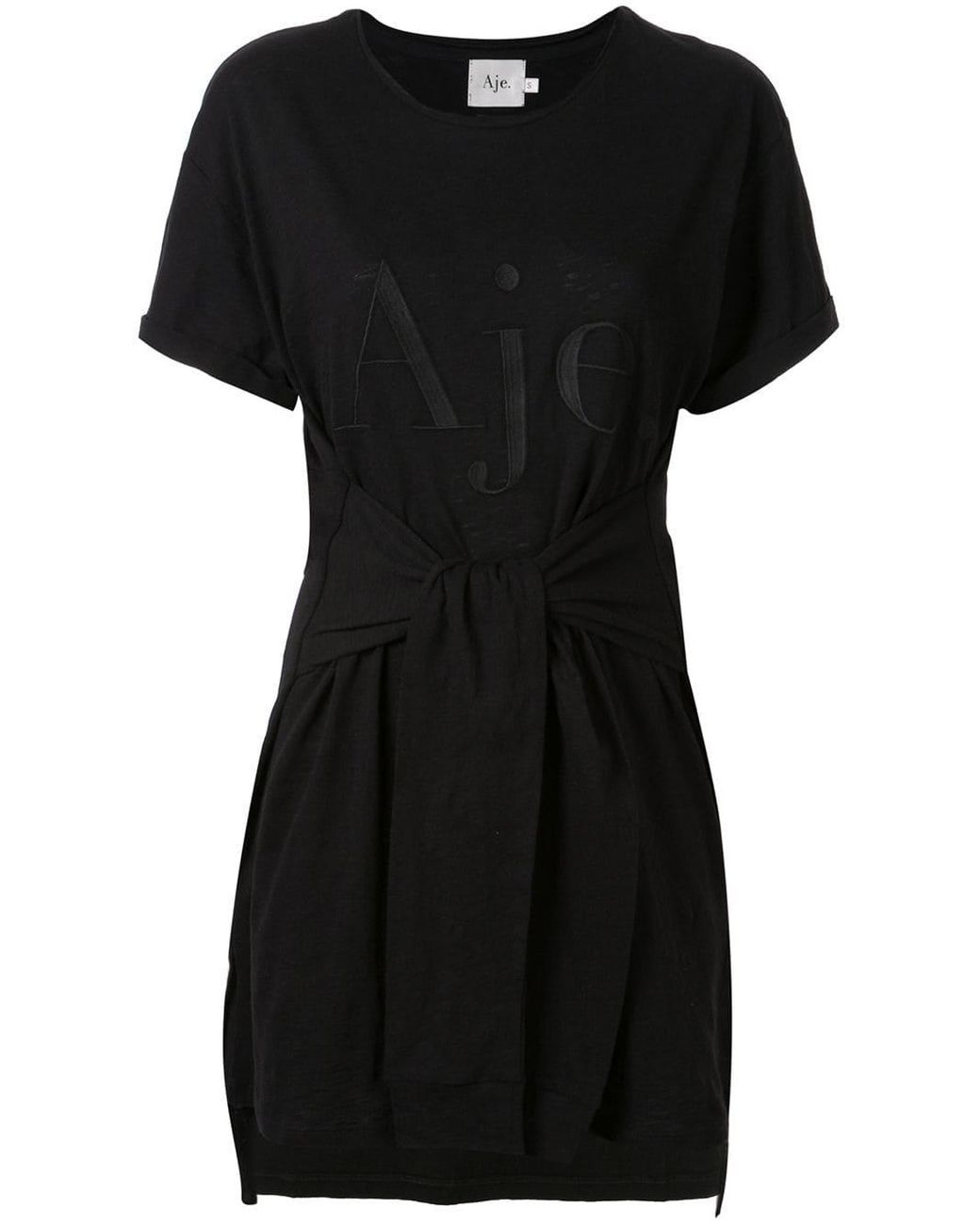 Aje. Logo Print T-shirt Dress in Black | Lyst Australia
