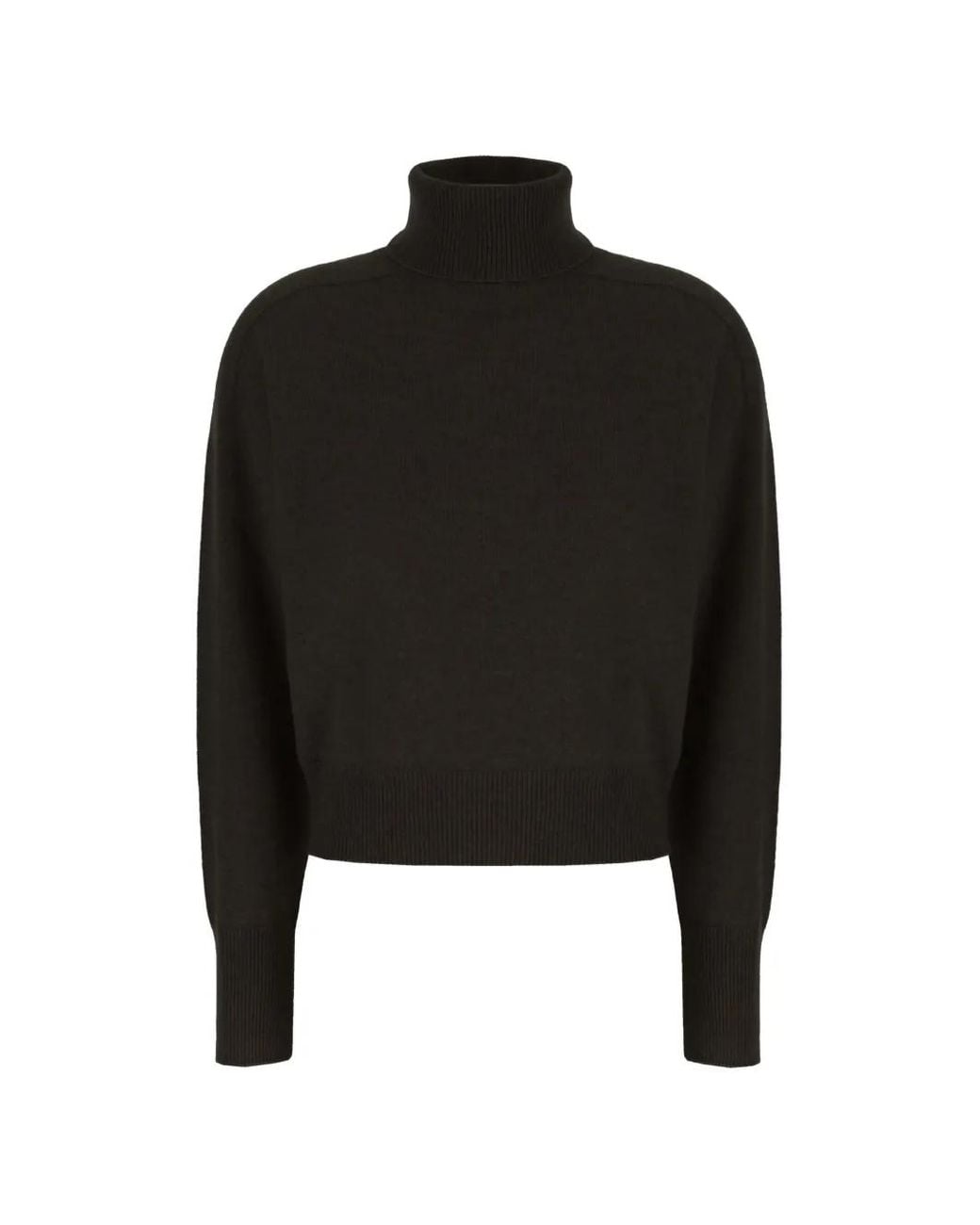 Vanisé Black Roll-Neck Cashmere Sweater