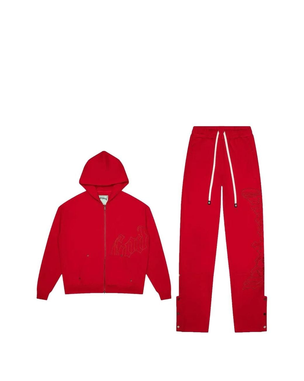 Godspeed Red Og Logo Zip-Fastening Tracksuit for men