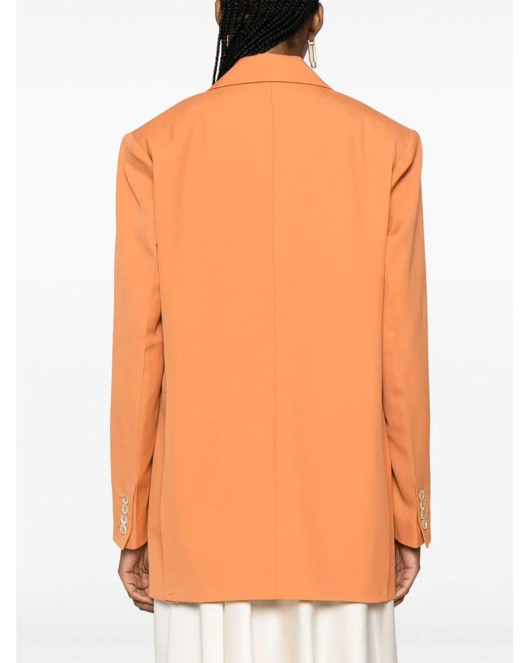 Rodebjer Orange Einreihiger Blazer