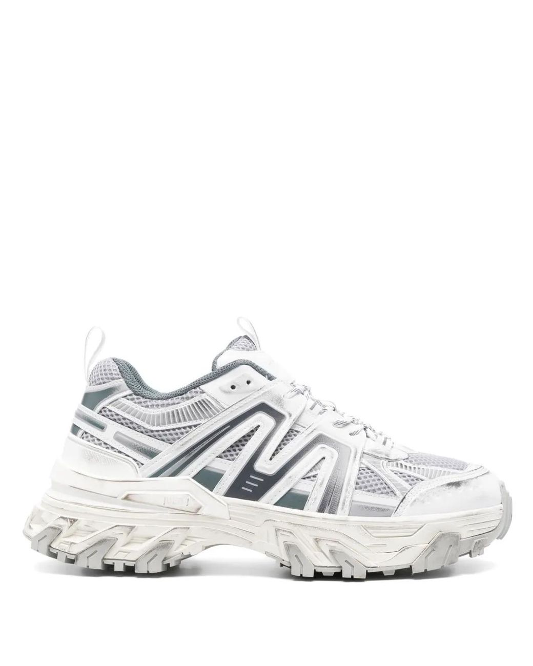 Juun.J White Panelled Sneakers for men