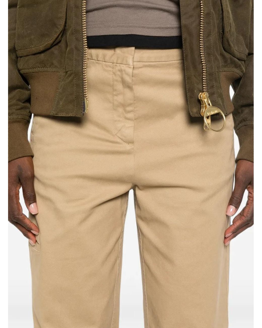 Aspesi Natural Straight-Leg Trousers