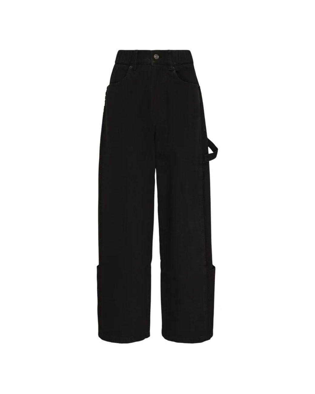 Ordinary Couture Code Black Carpenter-Jeans Mit Einsätzen