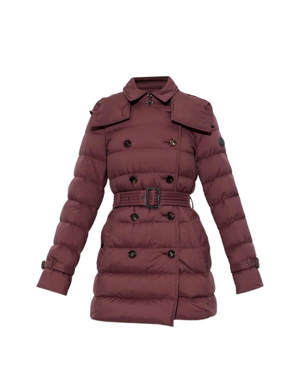 Burberry Red Audley Double-Breasted Coat