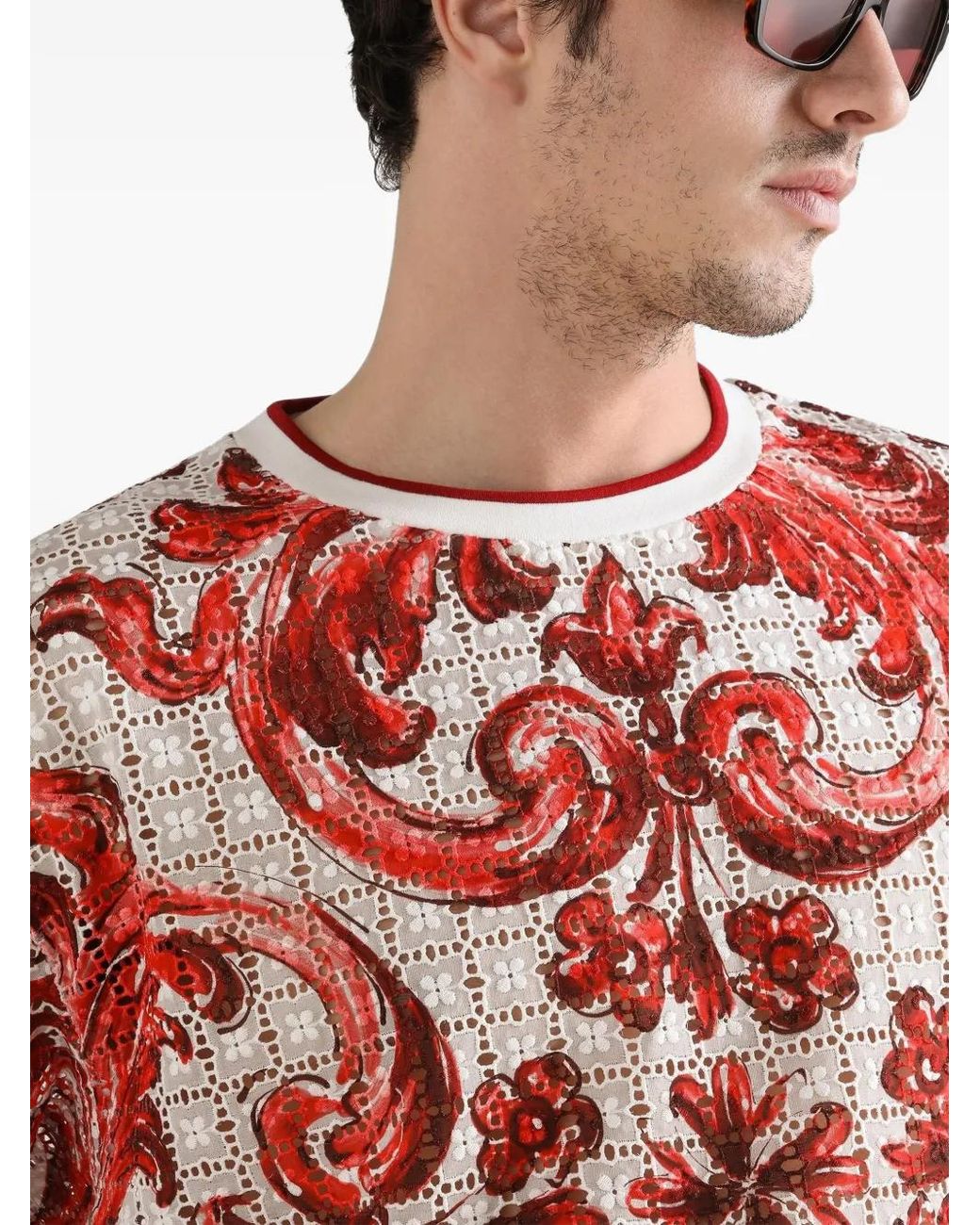 Dolce & Gabbana Red T-Shirt for men