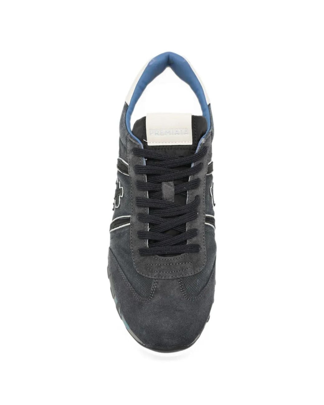 Premiata Gray Lucy Logo-Patch Sneakers for men