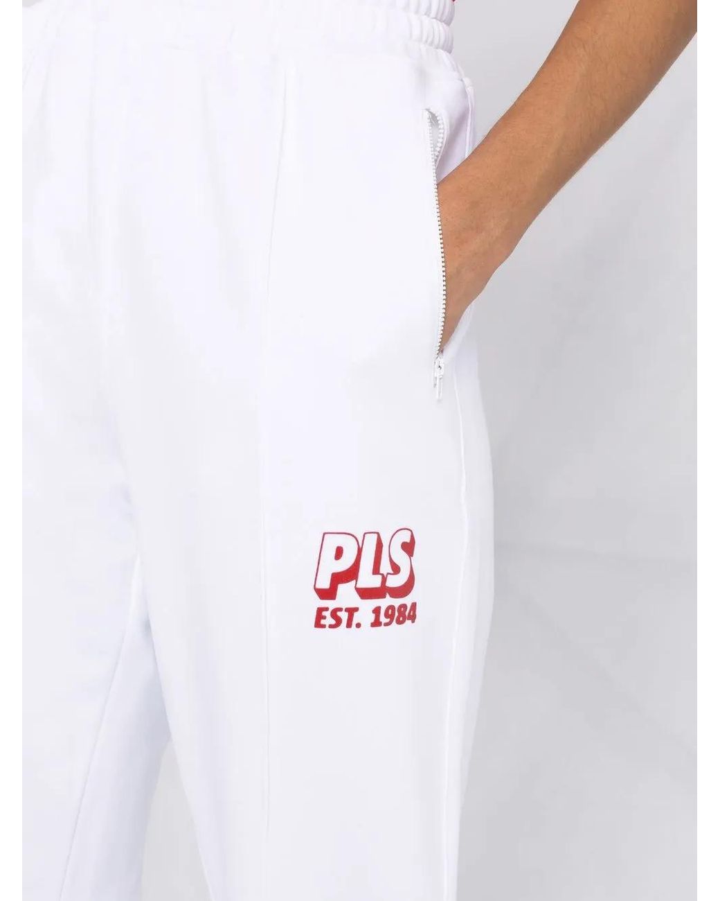 Philosophy Di Lorenzo Serafini White Logo-Print Cotton Joggers