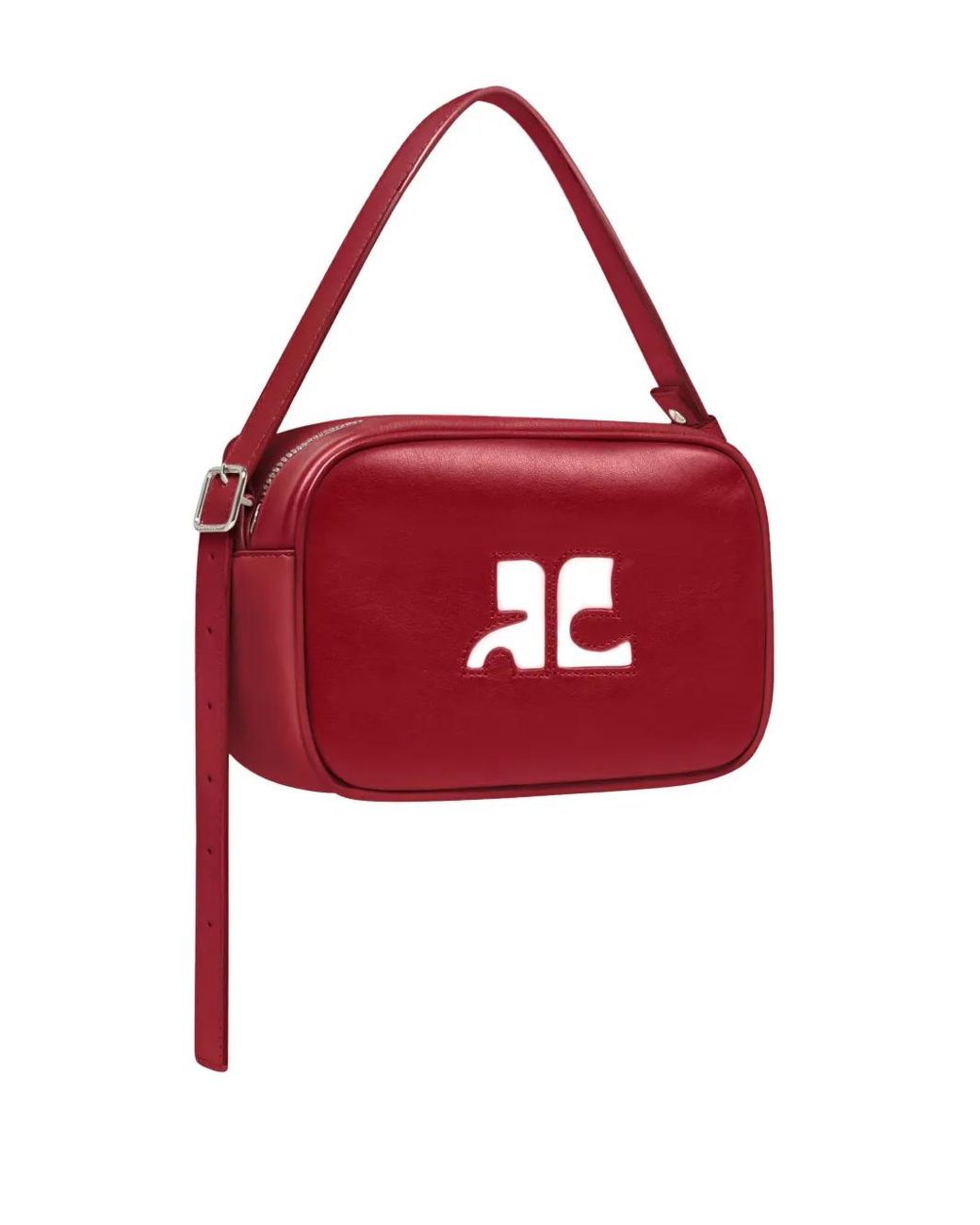 Courreges Red "Reedition" Camera Bag