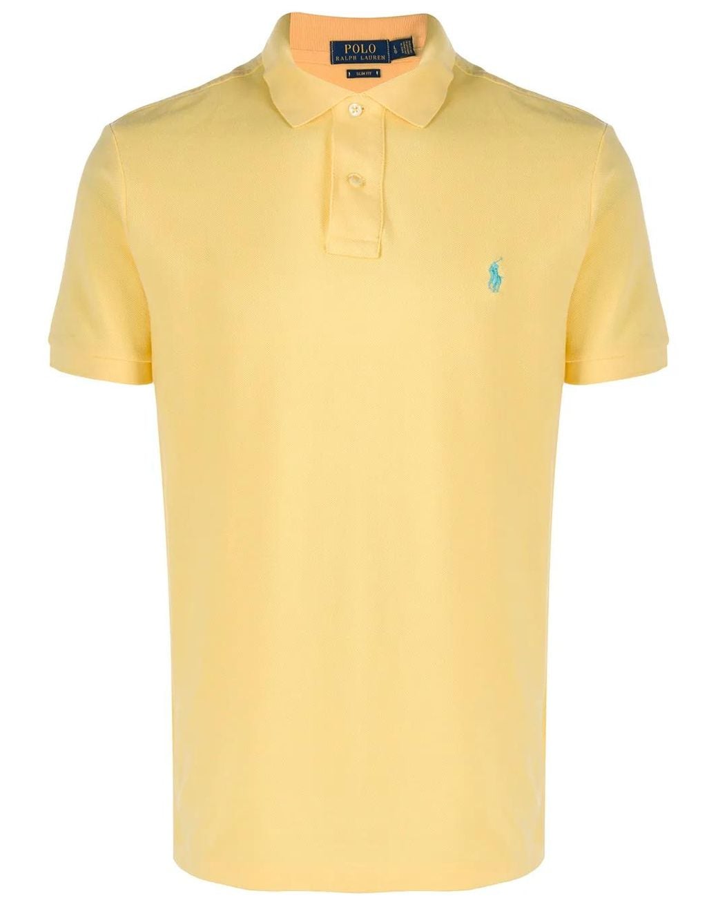 Polo Ralph Lauren Yellow Embroidered Logo Polo for men