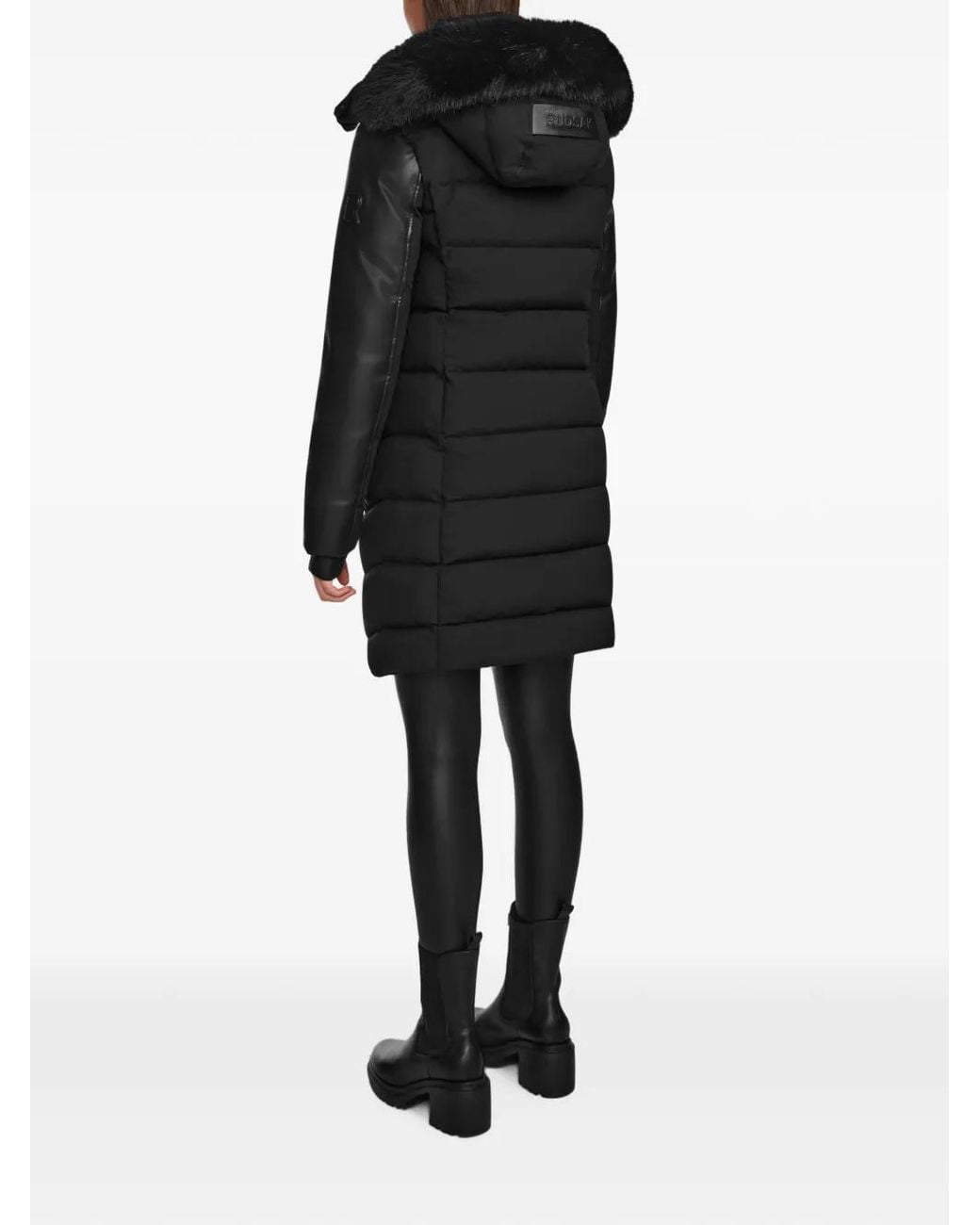 Rudsak Black Parka Elsa À Design Matelassé