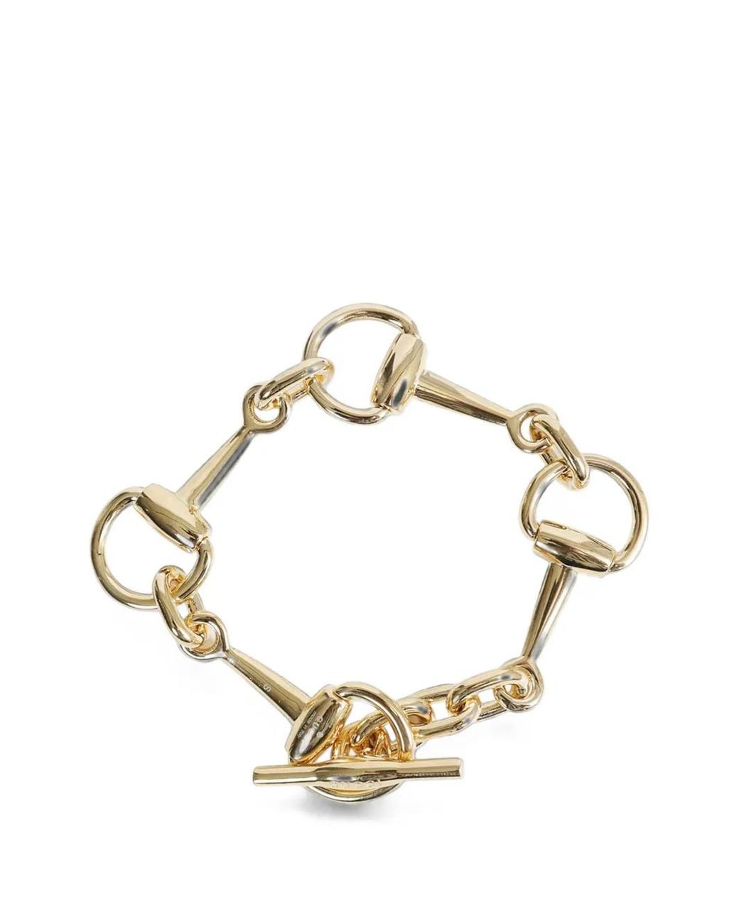 Gucci Metallic Horsebit Chain Bracelet