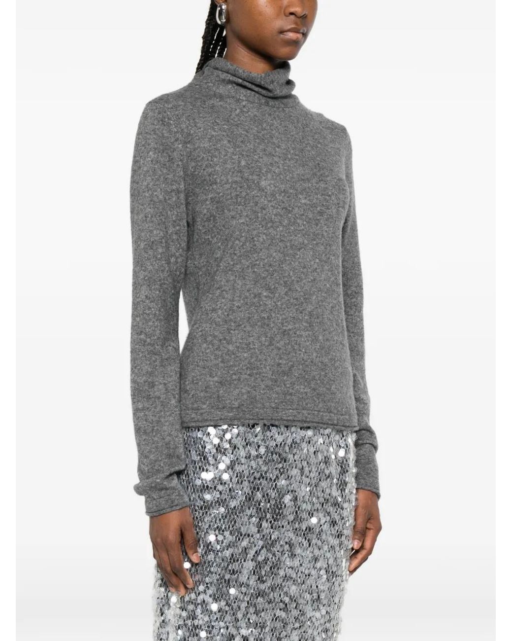 Viktoria Chan Gray Pullover mit Rollkragen