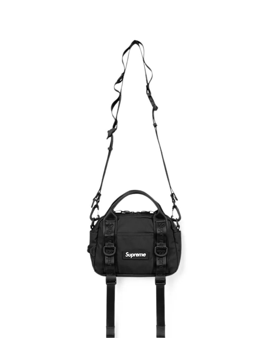 Supreme Black Mini Duffle Shoulder Bag