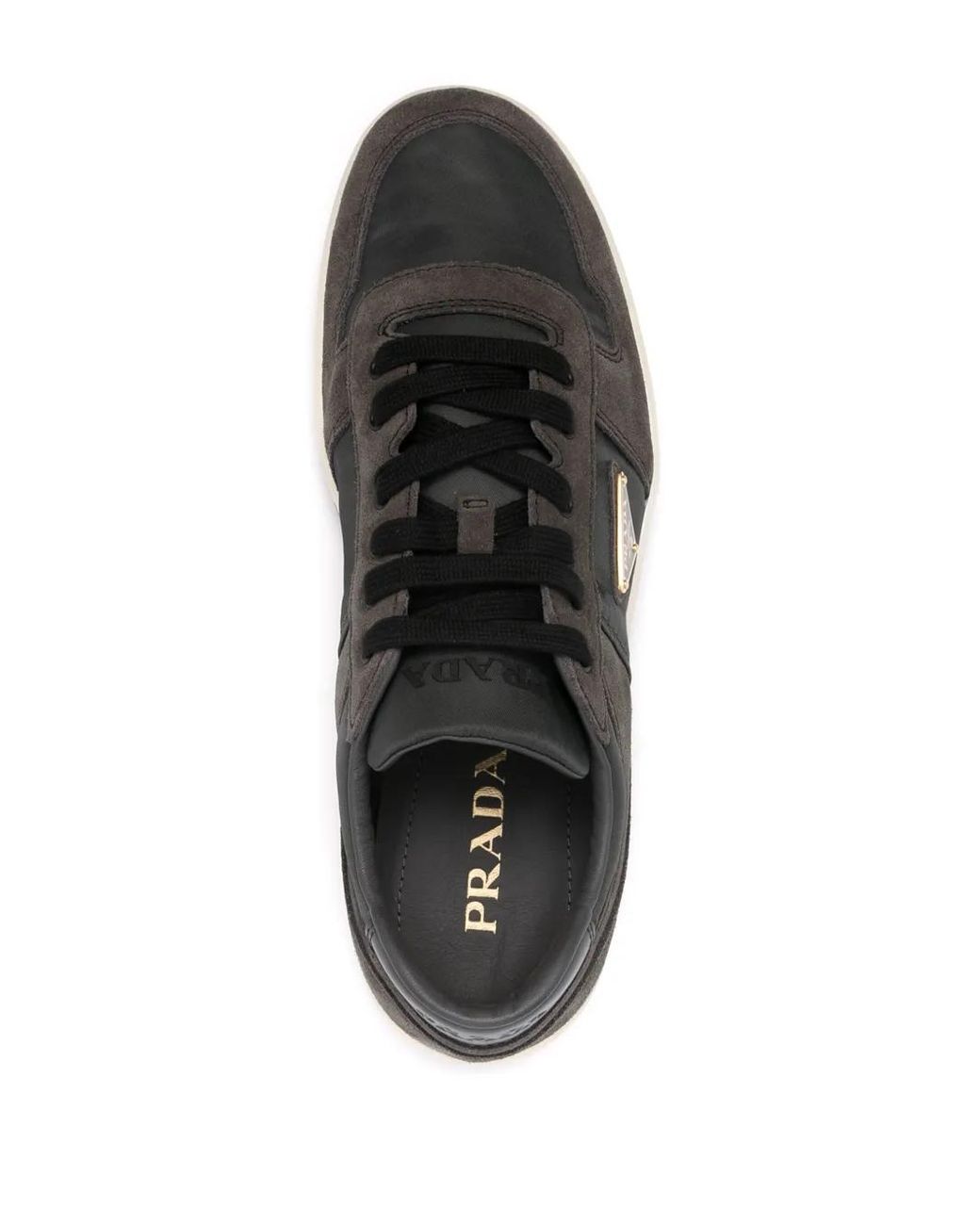 Baskets Downtown Prada pour homme en coloris Gray
