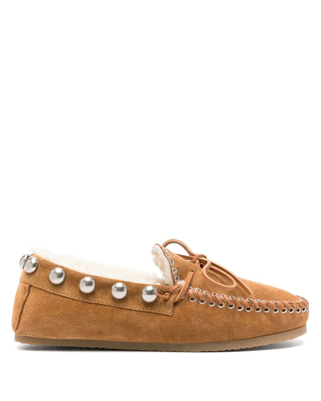 Isabel Marant Brown Camel Suede Fitza Loafers