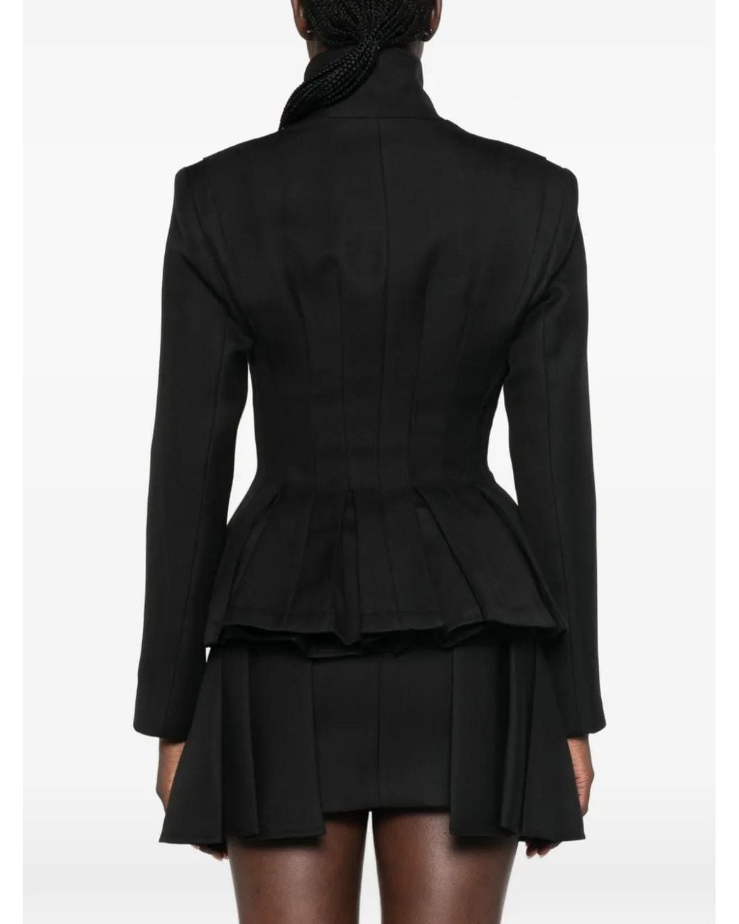 Elisabetta Franchi Black Cool Wool Jacket