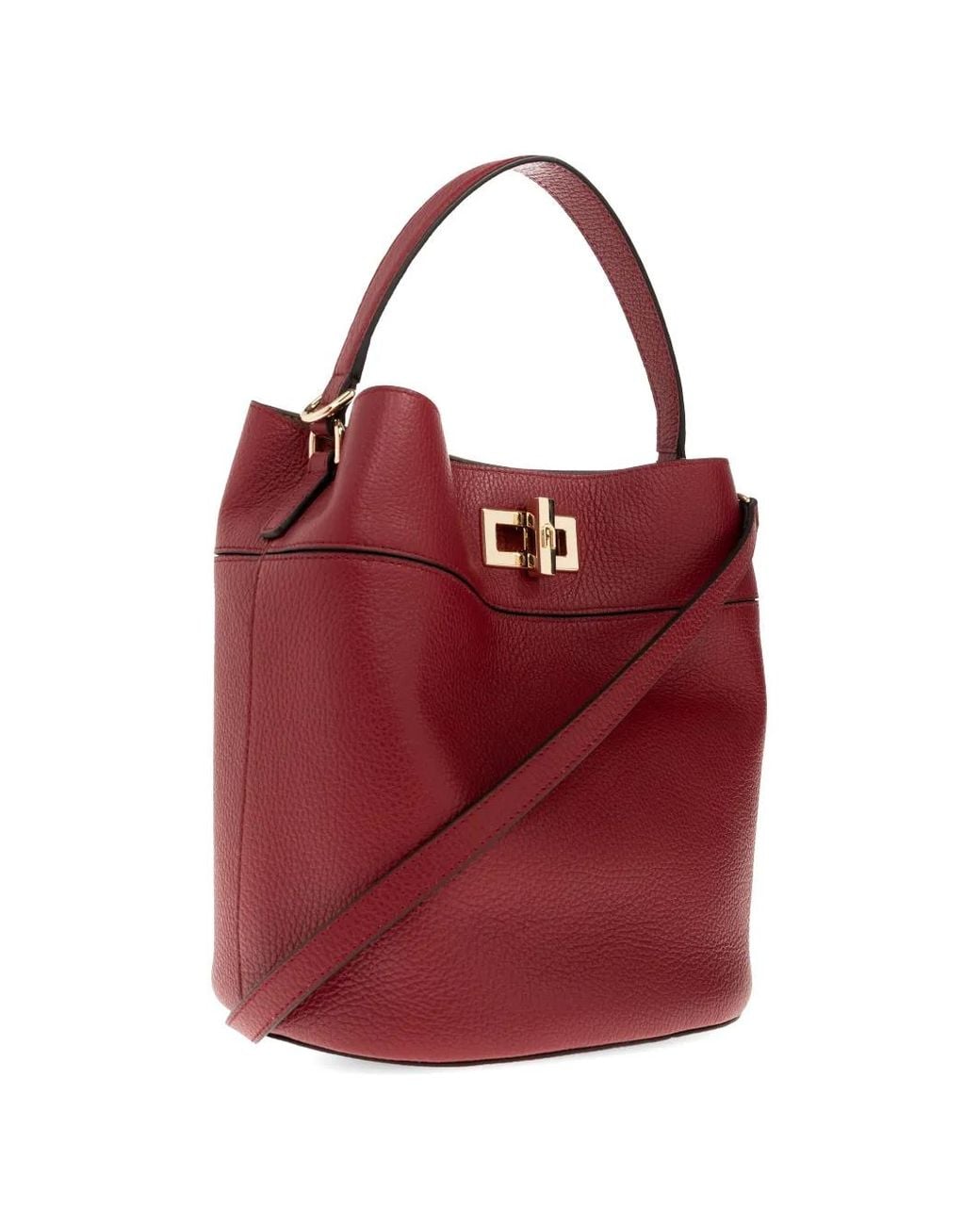 Furla Red Amelia Bucket Bag M