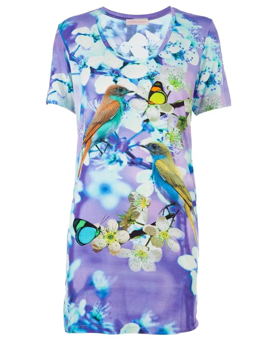 Matthew Williamson Printed Dress in het Blue